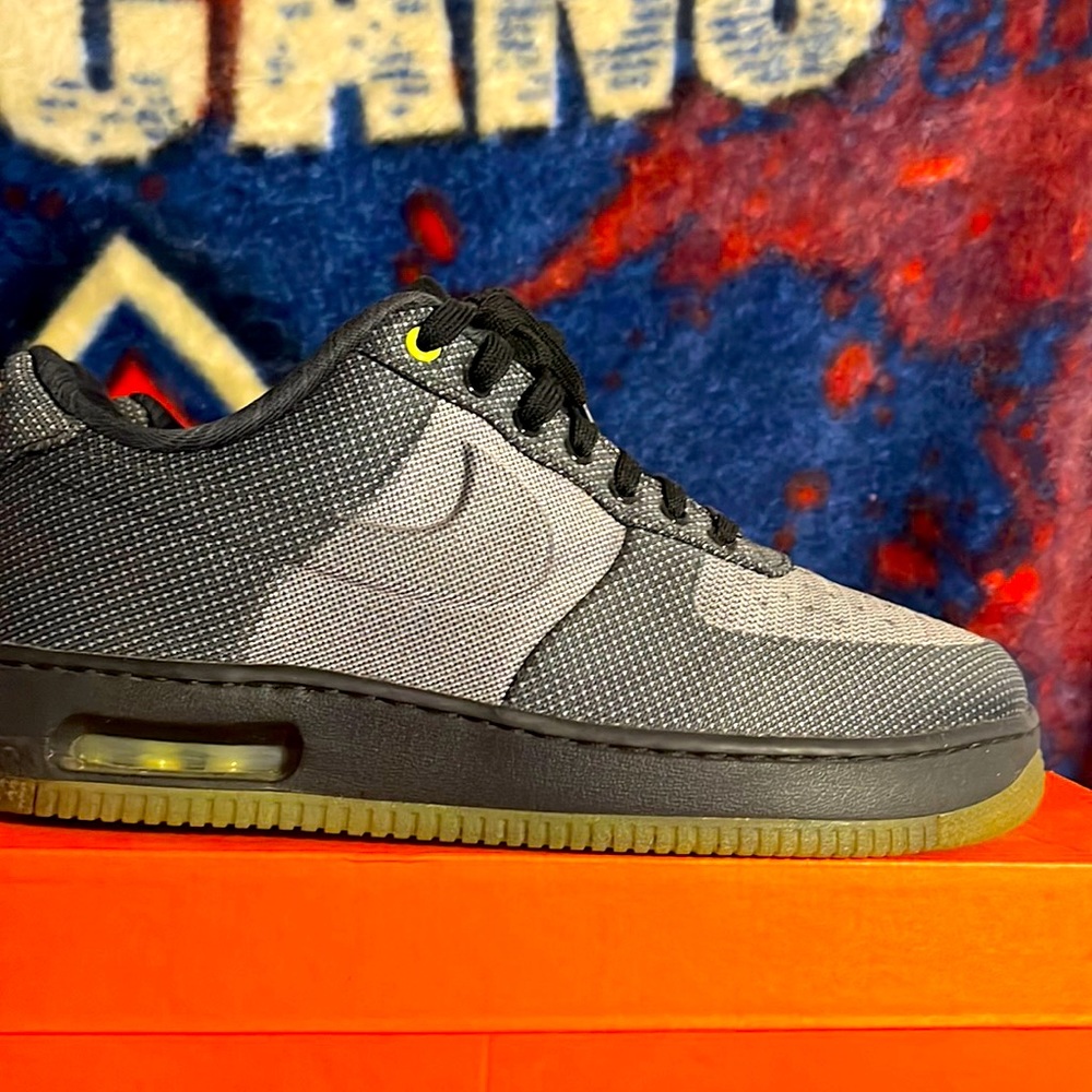 Air for one low top multi-Grey/ electric green